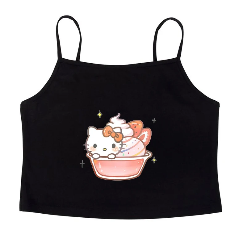 Sanrio Hello Kitty Creative Print Suspender Millennial Spicy Girl Sexy Lace Sling Vest Women Korean Style Vest Sweet Tank Tops
Sanrio Hello Kitty Creative Print Suspender Millennial Spicy Girl Sexy Lace Sling Vest Women Korean Style Vest Sweet Tank Tops