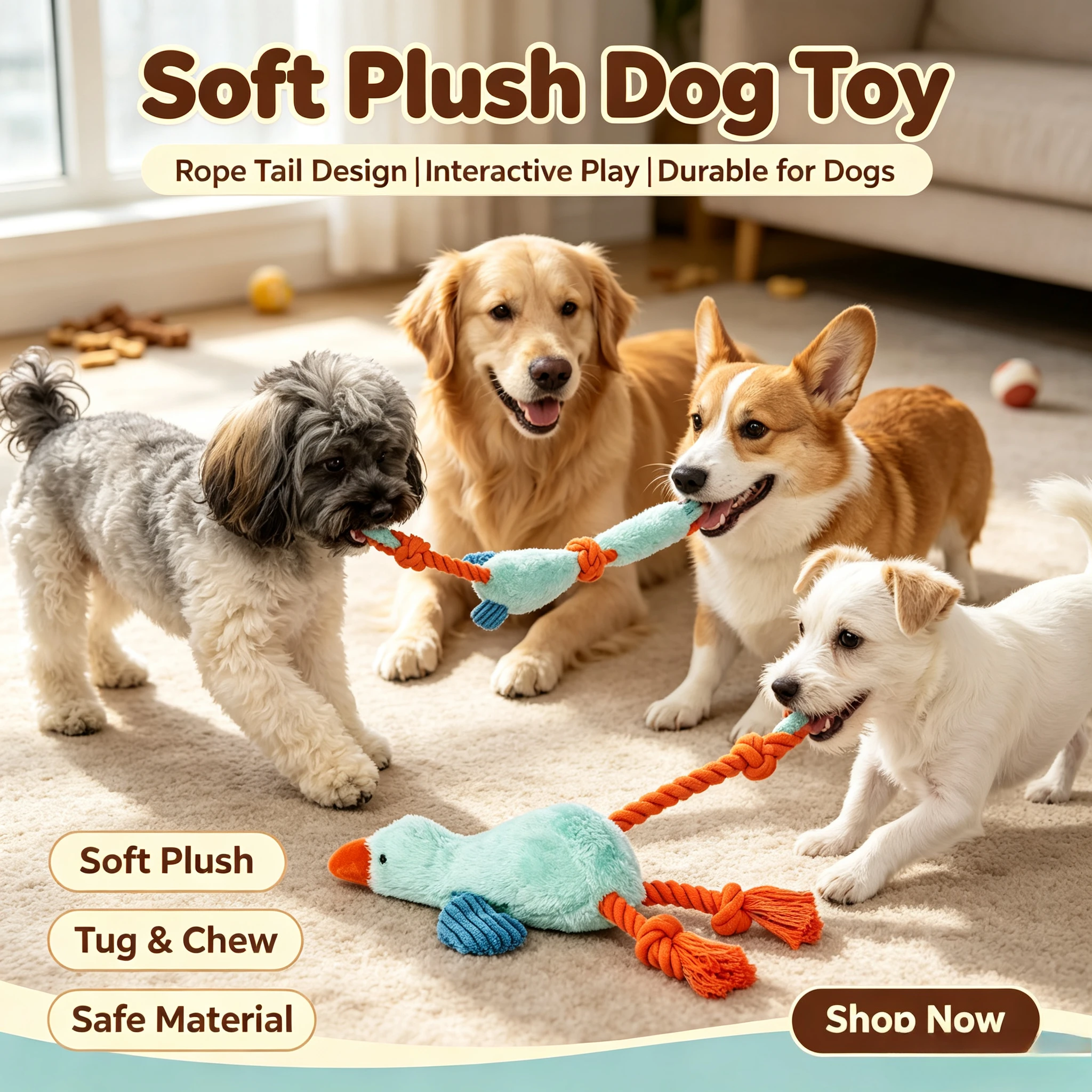 Darryl Duck Dog Animal Toy - Boots & Barkley
Darryl Duck Dog Animal Toy - Boots & Barkley