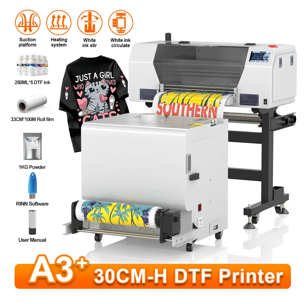 Принтер A3 + DTF Impresora для принтера Epson XP600 DTF, трансферный принтер, прямой принтер для пленочной печати, принтер для футболок, машина A3 DTF
Принтер A3 + DTF Impresora для принтера Epson XP600 DTF, трансферный принтер, прямой принтер для пленочной печати, принтер для футболок, машина A3 DTF
