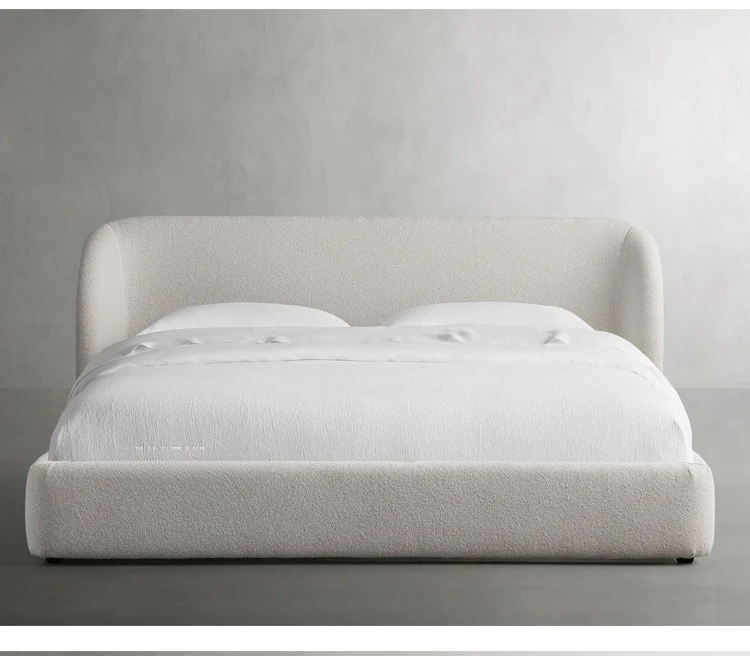 Bedroom Lamb wool double bed, French Internet celebrity B & B hotel wedding bed master bedroom
Bedroom Lamb wool double bed, French Internet celebrity B & B hotel wedding bed master bedroom