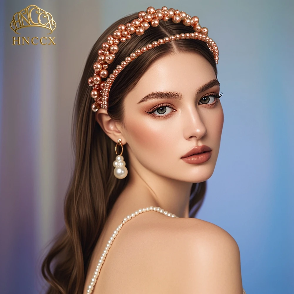 HNCCX Luxury Pearl Bride Hair Hoop Champagne Color Wedding Headbands Handmade Double-layer Headpieces Hair Accessories A07
HNCCX Luxury Pearl Bride Hair Hoop Champagne Color Wedding Headbands Handmade Double-layer Headpieces Hair Accessories A07