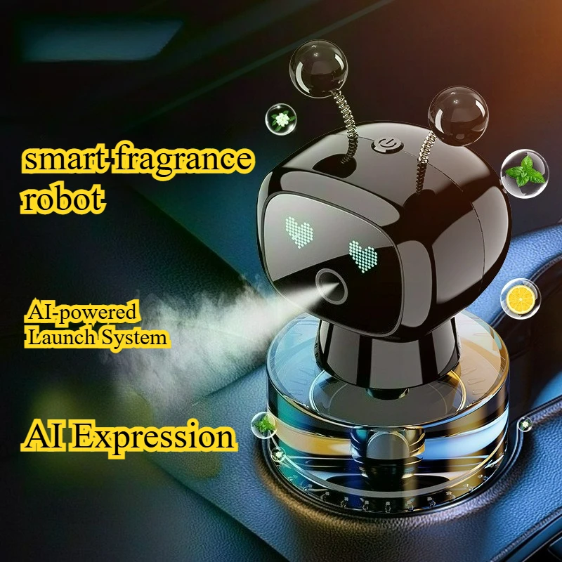 Vehicle-mounted intelligent aroma diffuser automatic fragrance spraying robot intelligent aroma diffuser display item
Vehicle-mounted intelligent aroma diffuser automatic fragrance spraying robot intelligent aroma diffuser display item