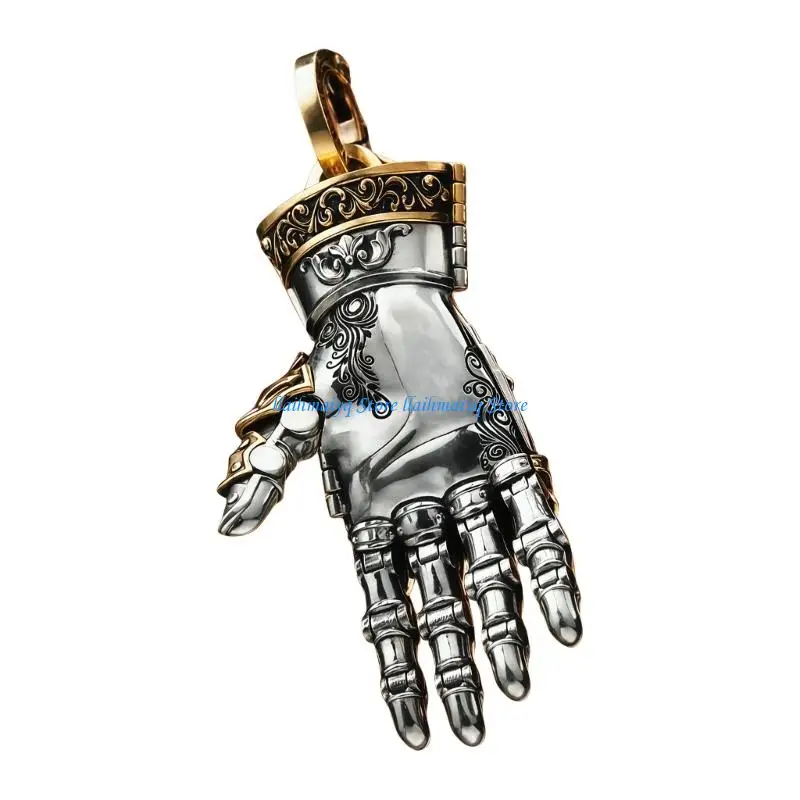 573B Artistic Mechanical Hand Charm Necklace Pendant For Men From Premium Copper Detailed Punk Accessory
573B Artistic Mechanical Hand Charm Necklace Pendant For Men From Premium Copper Detailed Punk Accessory
