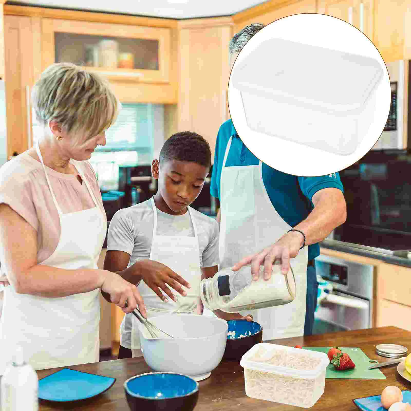 Transparent Bread Storage Box Sealing Lid Large Capacity Plastic Container for Kitchen Cereals Beans Snacks Airtight
Transparent Bread Storage Box Sealing Lid Large Capacity Plastic Container for Kitchen Cereals Beans Snacks Airtight