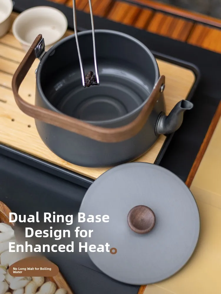 Portable Lightweight Aluminum Outdoor Tea Pot Rust Resistant Wear Resistant Camping Water Kettle Fast Heating Tea Brewer
Portable Lightweight Aluminum Outdoor Tea Pot Rust Resistant Wear Resistant Camping Water Kettle Fast Heating Tea Brewer