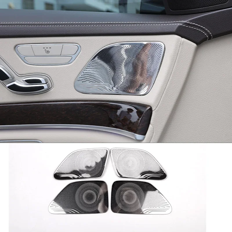 For Mercedes Benz S Class W222 2014-2020 Stainless steel Silver Car Speaker Door Loudspeaker cover Trim sticker car accessories
For Mercedes Benz S Class W222 2014-2020 Stainless steel Silver Car Speaker Door Loudspeaker cover Trim sticker car accessories