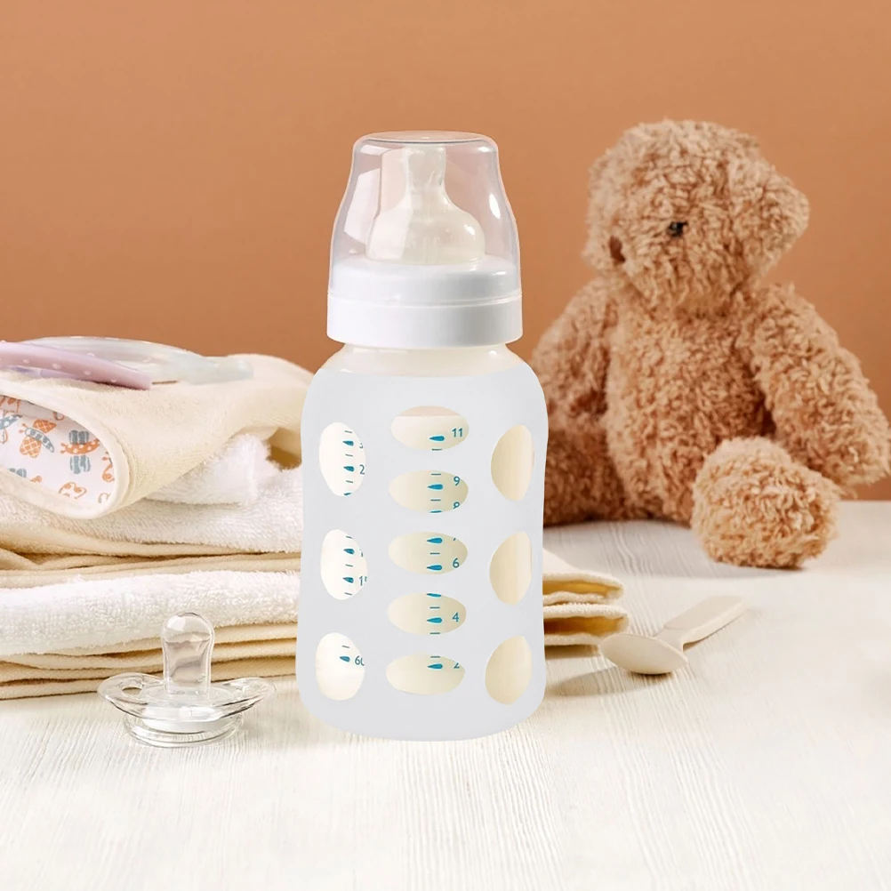 4 Pcs Silicone Baby Bottle Cover Shockproof Protector Sleeve for Milk Nursery Glass Feeding Bottles Smooth Surface Non Slip
4 Pcs Silicone Baby Bottle Cover Shockproof Protector Sleeve for Milk Nursery Glass Feeding Bottles Smooth Surface Non Slip