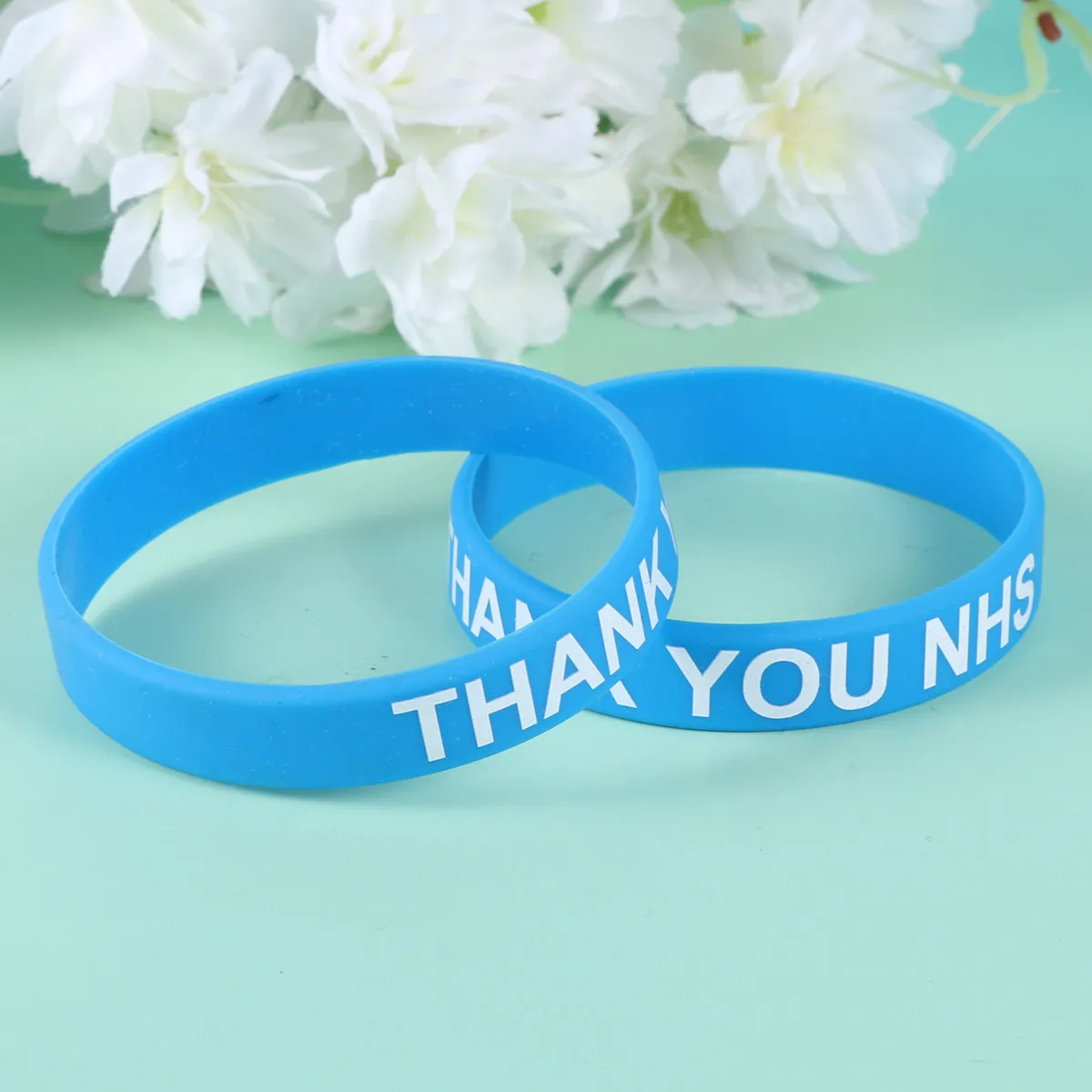 2Pcs Thank You Wrist Straps Decorative Silicone Band Soft Skin Friendly Excellent Workmanship Fashion Accessory Sky Blue
2Pcs Thank You Wrist Straps Decorative Silicone Band Soft Skin Friendly Excellent Workmanship Fashion Accessory Sky Blue