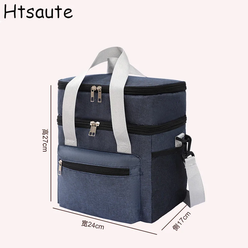 Multifunctional Double Layers Tote Cooler Lunch Bags for Women Men Large Capacity Travel Picnic Lunch Box with Shoulder Strap 
Multifunctional Double Layers Tote Cooler Lunch Bags for Women Men Large Capacity Travel Picnic Lunch Box with Shoulder Strap