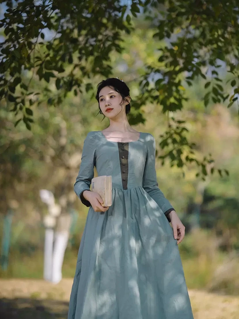 Spring Autumn Women European Vintage Oil Painting Slim Waist Comfortable Cotton Maxi Dresses
Spring Autumn Women European Vintage Oil Painting Slim Waist Comfortable Cotton Maxi Dresses