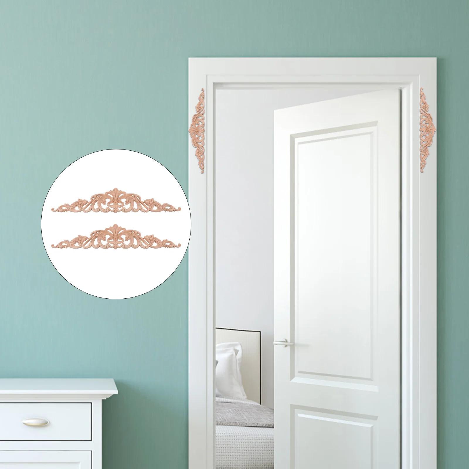 2 Pcs Solid Wood Decals Decoration Corner Appliques Carved Sticker Decorate Furniture Only
2 Pcs Solid Wood Decals Decoration Corner Appliques Carved Sticker Decorate Furniture Only