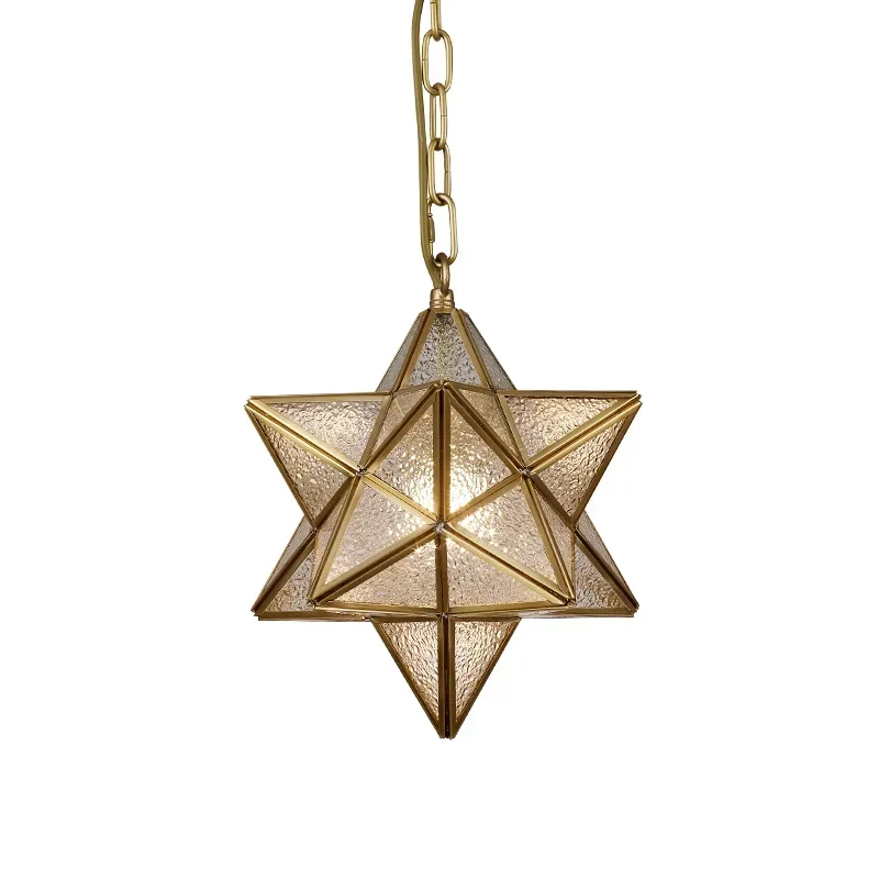 Simple bedroom living room bar balcony creative personality corridor glass/copper star chandelier lamps
Simple bedroom living room bar balcony creative personality corridor glass/copper star chandelier lamps