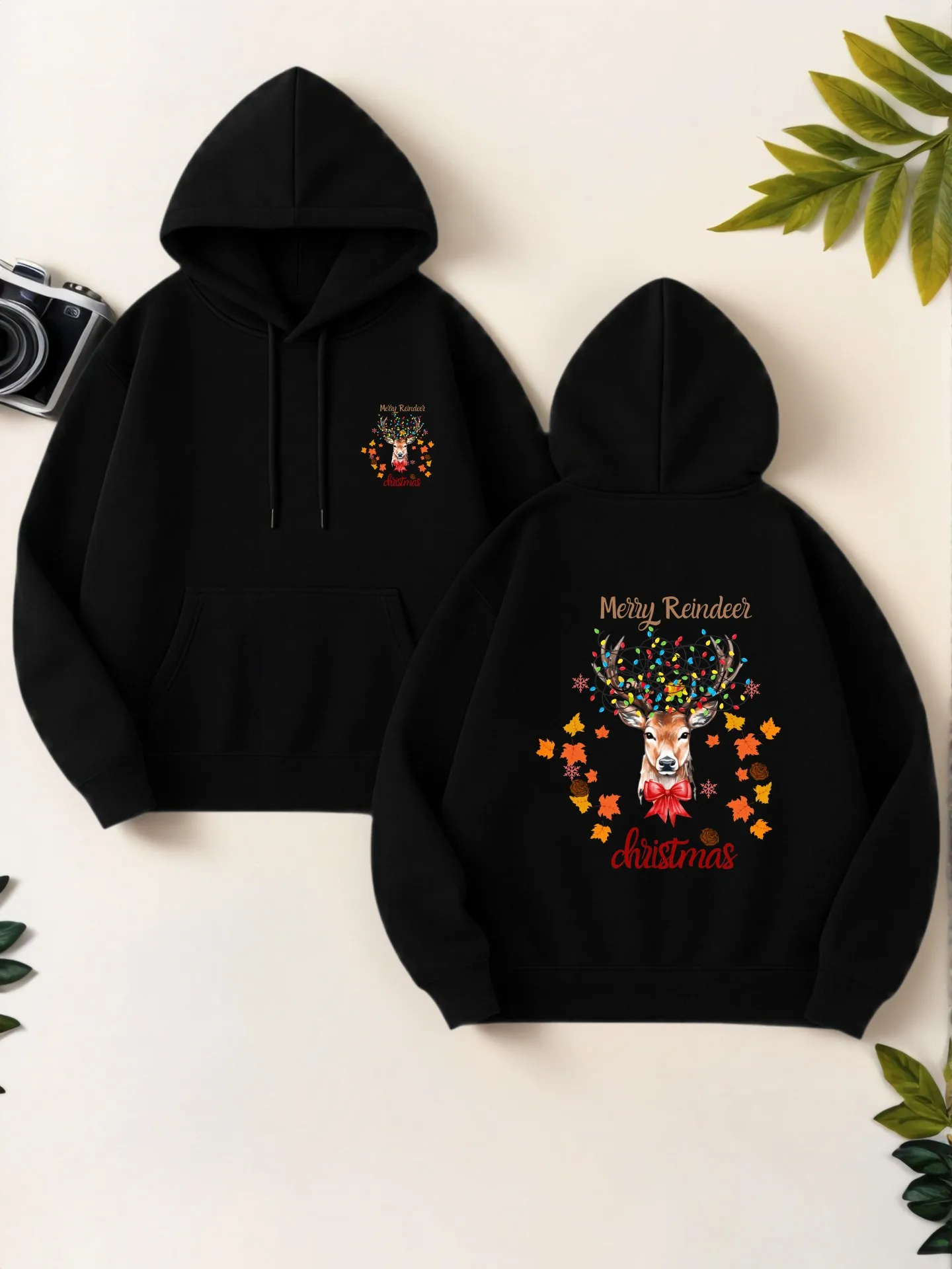 Graphic Hoodie Women, Christmas Reindeer Print, Cute Aesthetic, Fleece Lined, Casual Everyday Wear for Young Men and Women
Graphic Hoodie Women, Christmas Reindeer Print, Cute Aesthetic, Fleece Lined, Casual Everyday Wear for Young Men and Women