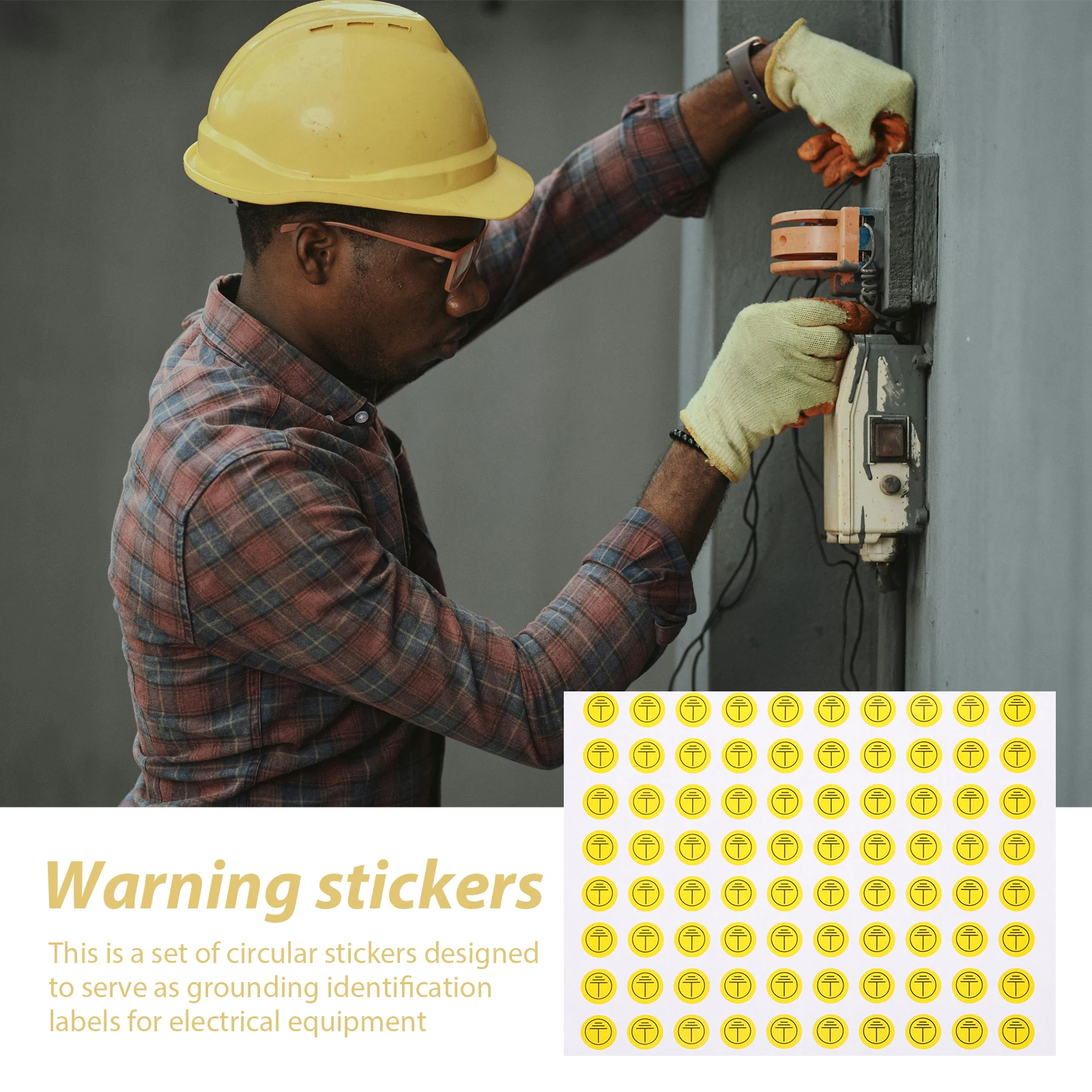 800pcs Ground Symbol Stickers 10mm Circular Electrical Warning Labels Power Safety Signs Earthing Tags Mechanic Symbols
800pcs Ground Symbol Stickers 10mm Circular Electrical Warning Labels Power Safety Signs Earthing Tags Mechanic Symbols