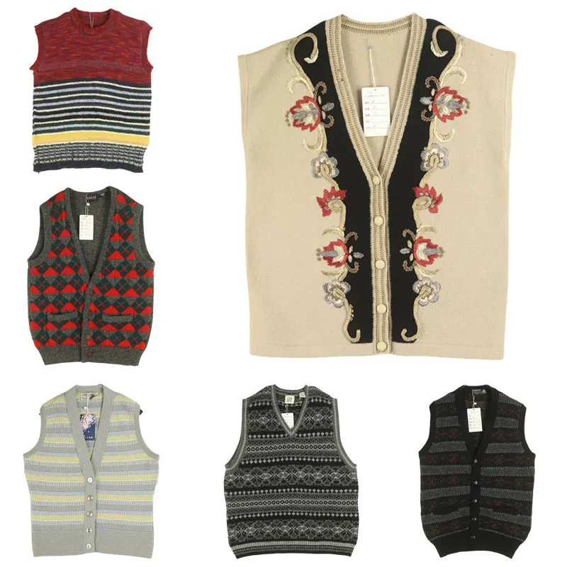 Vintage Sle Sweater Vest Soft Girl Ethnic Fair Isle Embroidery Color Open Cardigan Vest Polyester Wool Blend
Vintage Sle Sweater Vest Soft Girl Ethnic Fair Isle Embroidery Color Open Cardigan Vest Polyester Wool Blend