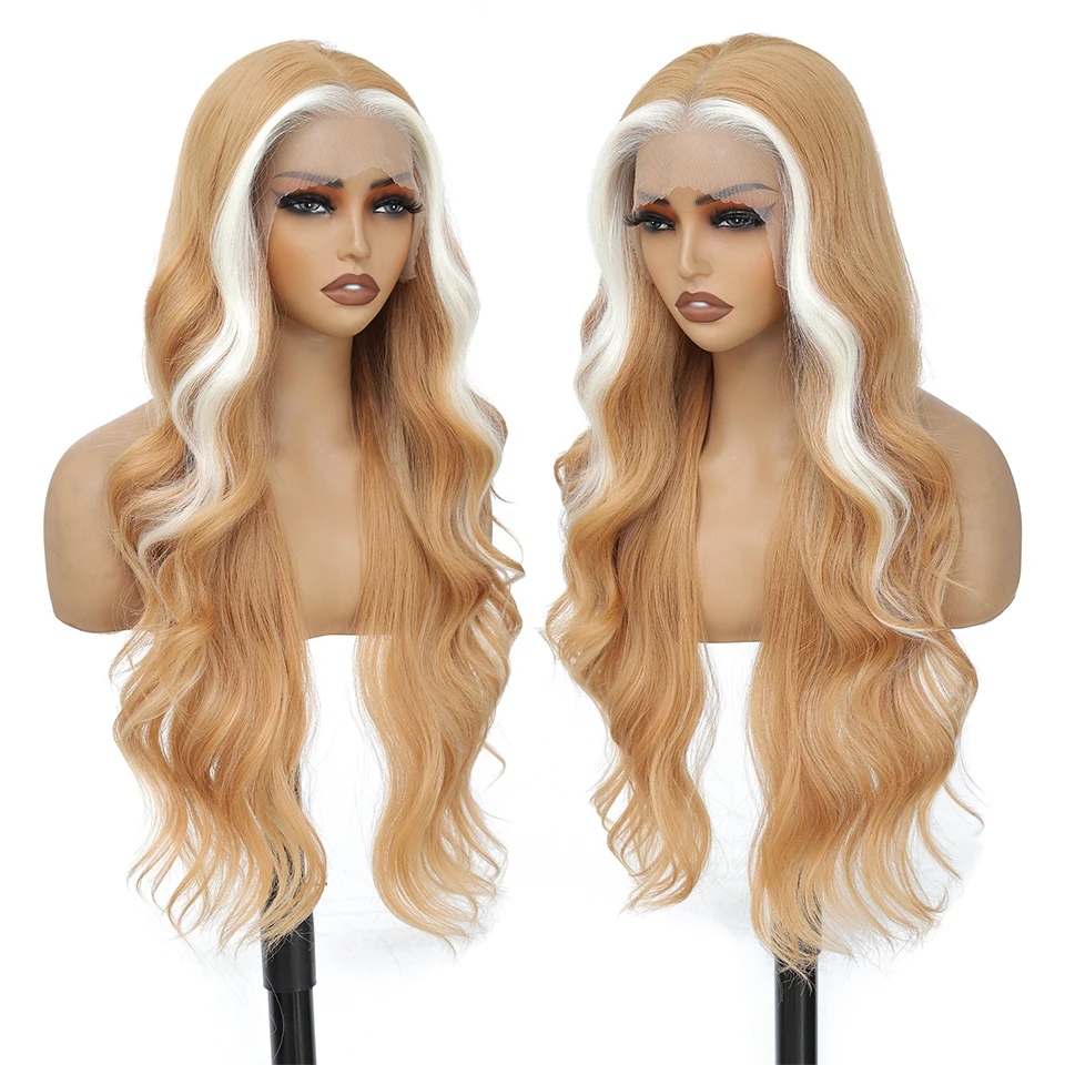 Body Wave Lace Front Wig Synthetic ear to ear Lace Wigs For Black Women 30" 13x4 Lace Frontal Wigs Highlight Wig Cosplay Wig
Body Wave Lace Front Wig Synthetic ear to ear Lace Wigs For Black Women 30" 13x4 Lace Frontal Wigs Highlight Wig Cosplay Wig