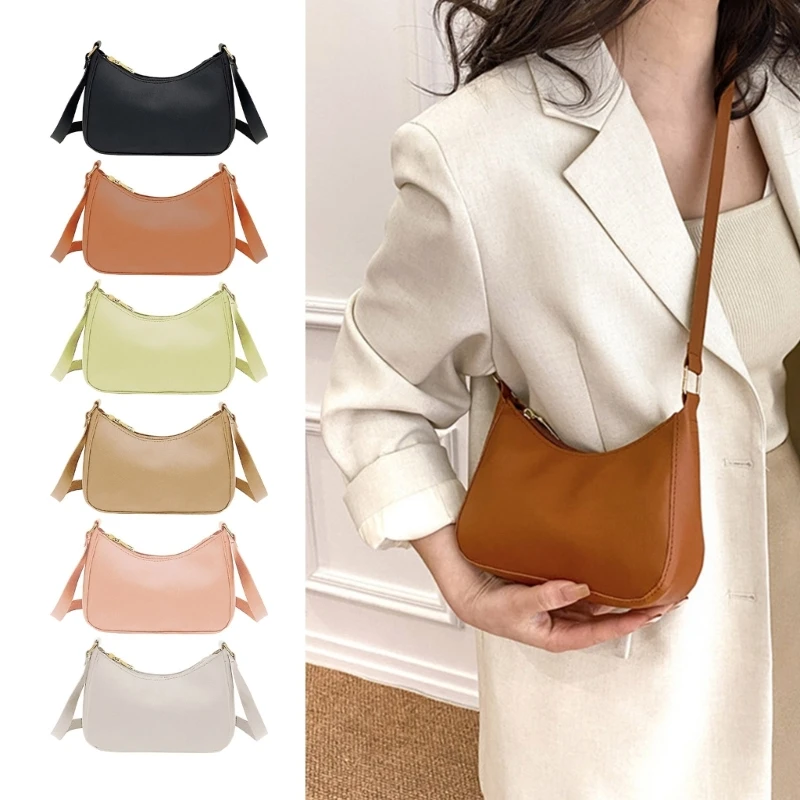 Women Daily All-match Shoulder Underarm Bag Simple Solid Color PU Leather Crossbody Bag with Zipper Closure Shopping Handbag
Women Daily All-match Shoulder Underarm Bag Simple Solid Color PU Leather Crossbody Bag with Zipper Closure Shopping Handbag