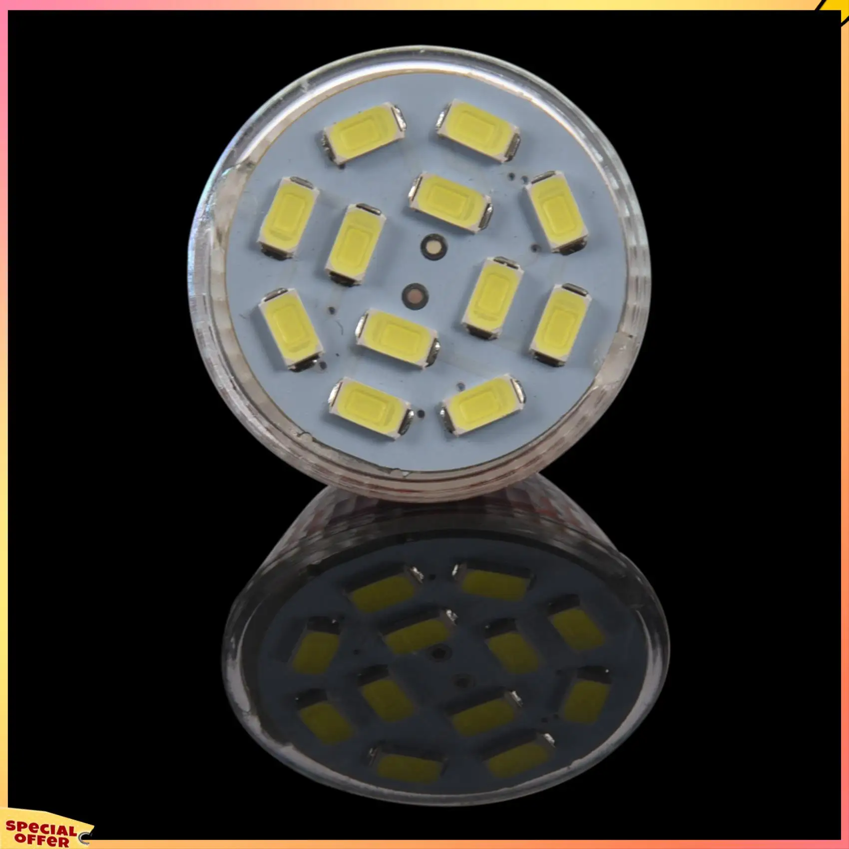 ABFI 2X 6 Вт GU4(MR11) Светодиодный прожектор MR11 12 SMD 5730 570 лм постоянного тока 12 В, белый
ABFI 2X 6 Вт GU4(MR11) Светодиодный прожектор MR11 12 SMD 5730 570 лм постоянного тока 12 В, белый
