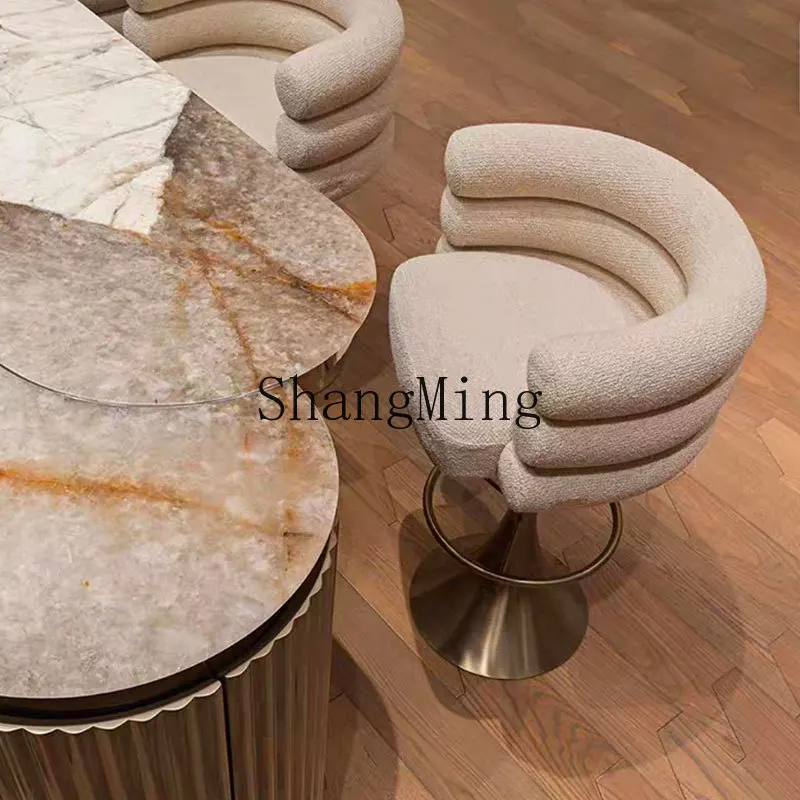 SM Light Luxury Modern Bar Chair Rotating Lifting Backrest Bar Premium Kitchen High Stool
SM Light Luxury Modern Bar Chair Rotating Lifting Backrest Bar Premium Kitchen High Stool