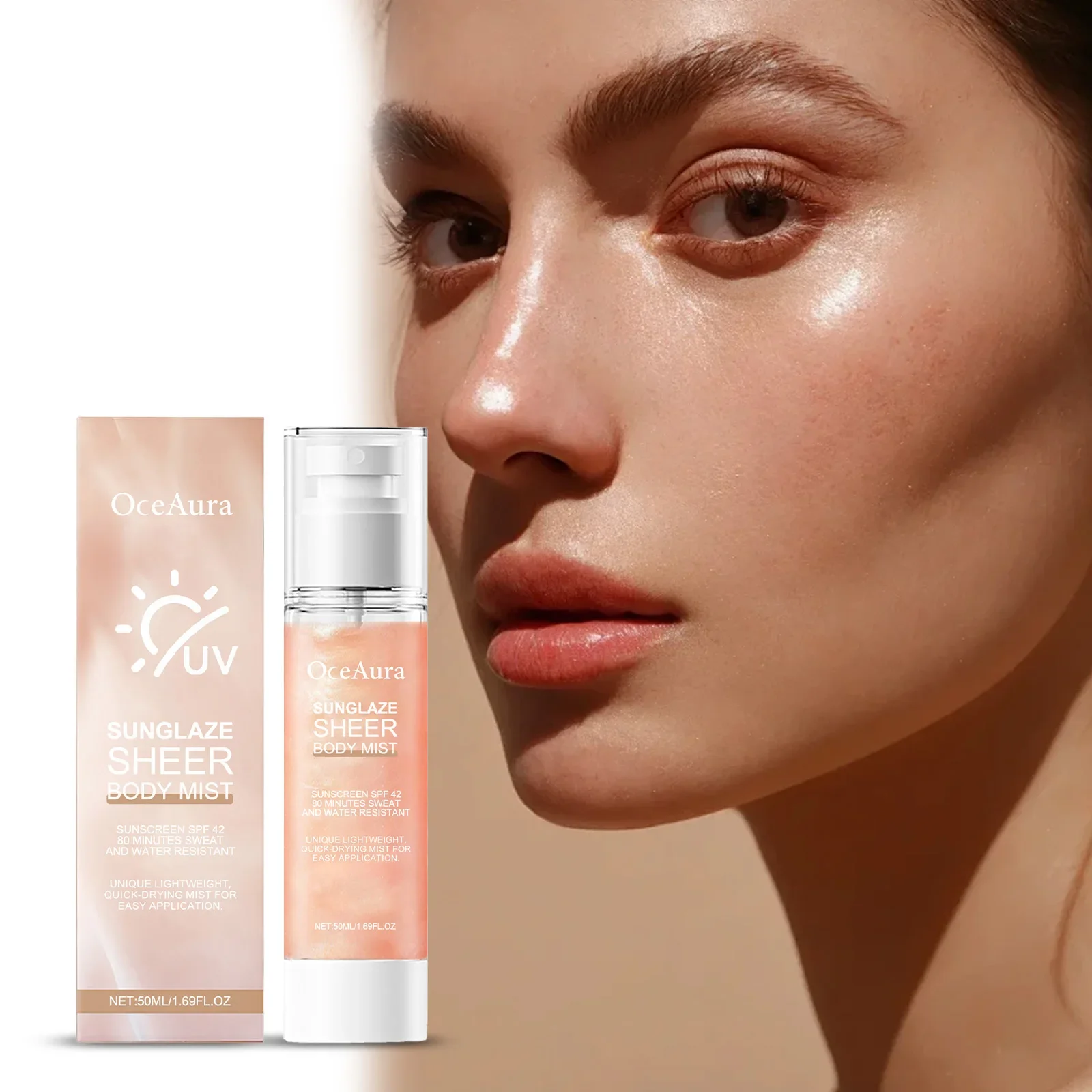 Refreshing protective spray Moisturizing and moisturizing summer outdoor anti-UV refreshing non-stick spray
Refreshing protective spray Moisturizing and moisturizing summer outdoor anti-UV refreshing non-stick spray