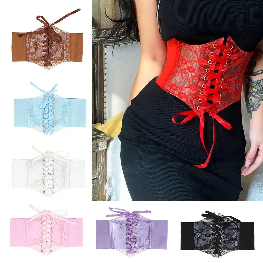 Retro Lace Waist Belt Slimming Body External Wear Lace-up Corset Belt High Elasticity Waistband
Retro Lace Waist Belt Slimming Body External Wear Lace-up Corset Belt High Elasticity Waistband