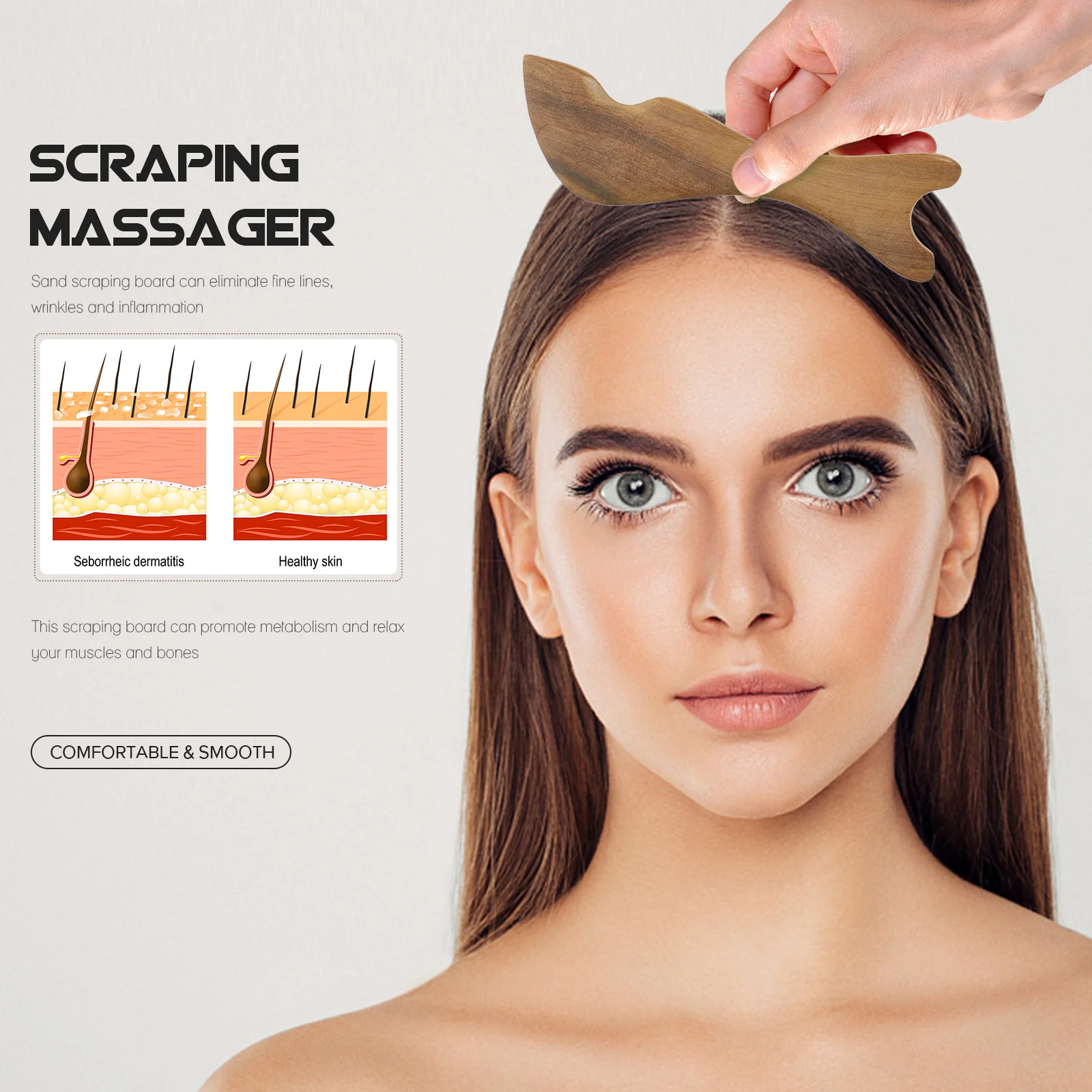 2pcs Fish Shape Wooden Massage Board For Face Body Care Gua Sha Scraper Home Health Tool Wooden Scraping Plate
2pcs Fish Shape Wooden Massage Board For Face Body Care Gua Sha Scraper Home Health Tool Wooden Scraping Plate