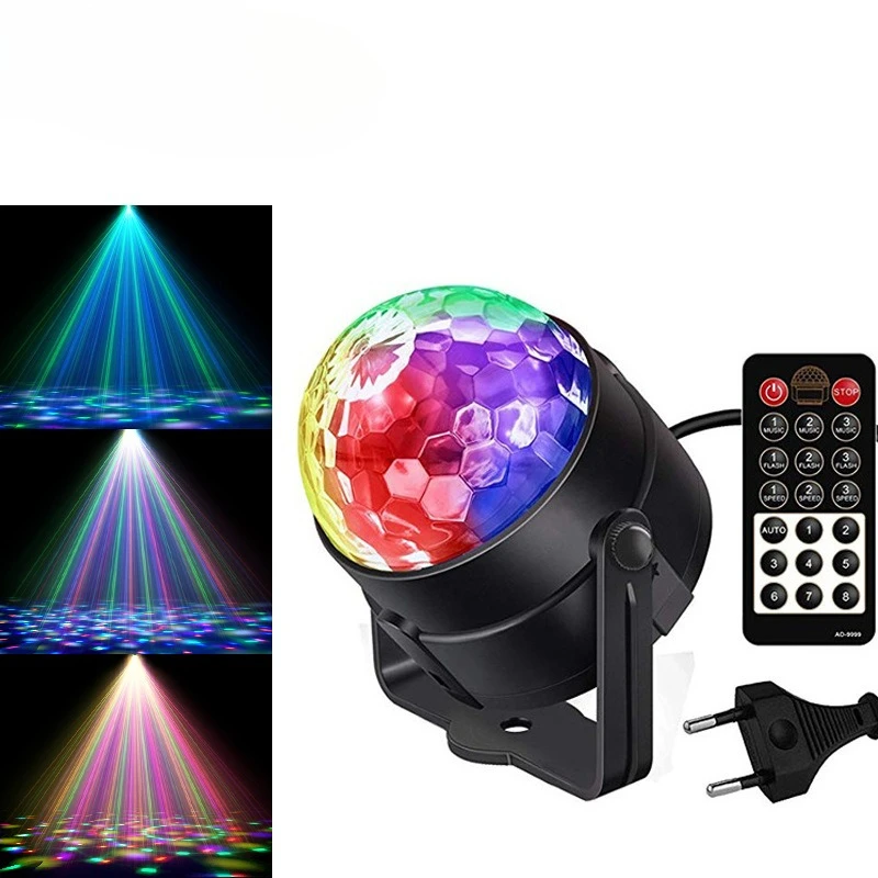 Five-color remote control small magic ball, mini crystal magic ball, stage laser rotating colorful flash projection light
Five-color remote control small magic ball, mini crystal magic ball, stage laser rotating colorful flash projection light