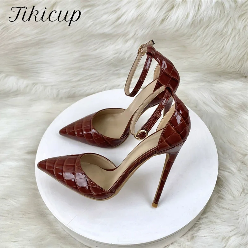 Tikicup/женские пикантные шикарные туфли-лодочки без шнуровки на высоком каблуке с острым носком и эффектом крокодила, 12/10/8 см, вечерние модельные туфли
Tikicup/женские пикантные шикарные туфли-лодочки без шнуровки на высоком каблуке с острым носком и эффектом крокодила, 12/10/8 см, вечерние модельные туфли