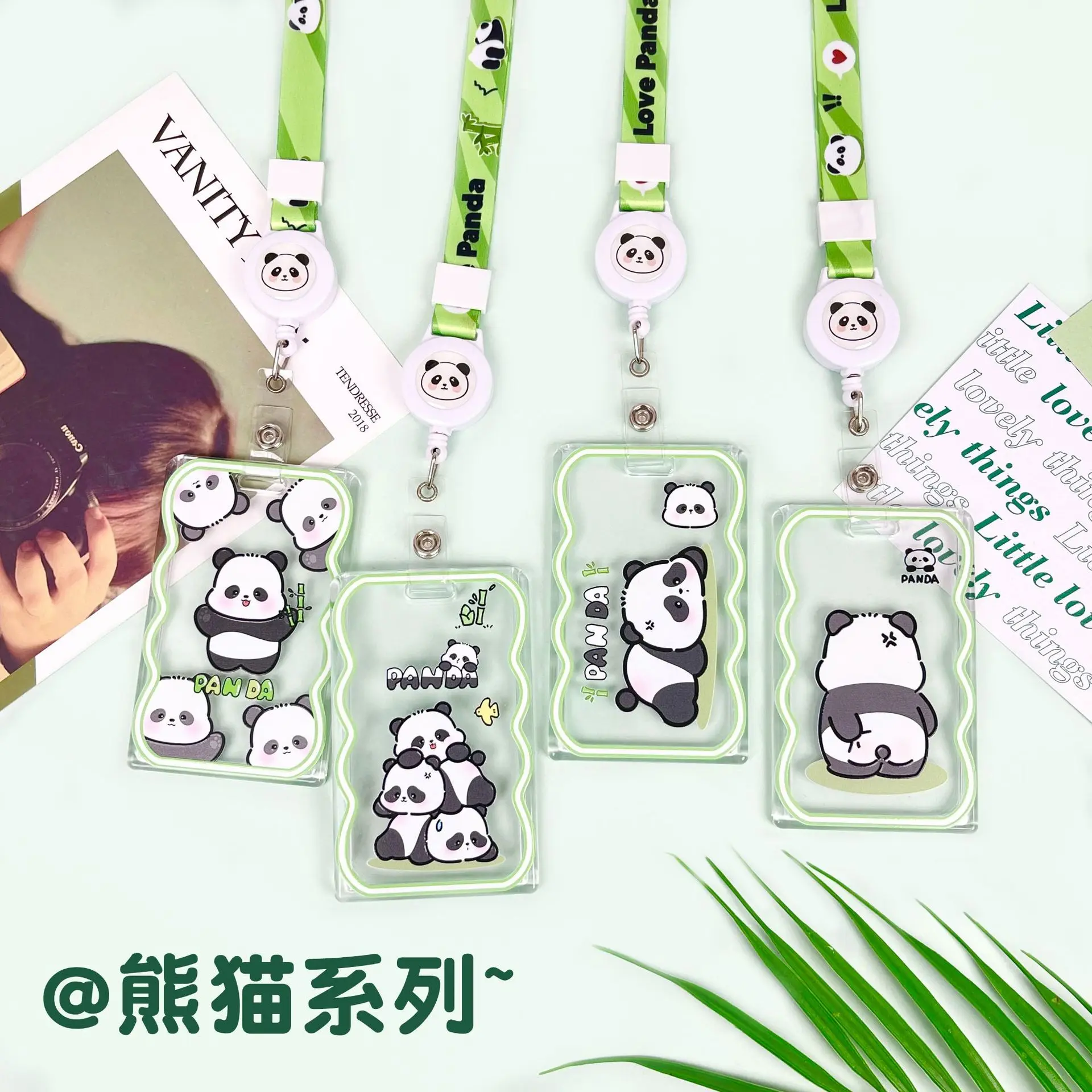 Cute cartoon red panda business card holder various professional badge holder campus student ID holder plastic card Cover
Cute cartoon red panda business card holder various professional badge holder campus student ID holder plastic card Cover