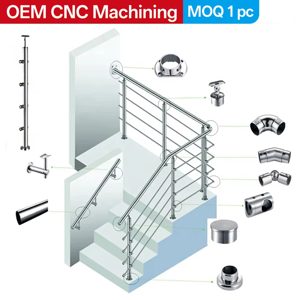 Custom Stainless Steel Balustrade Components Stair Handrail and Balcony Railing Accessories Suitable for Home Balconies
Custom Stainless Steel Balustrade Components Stair Handrail and Balcony Railing Accessories Suitable for Home Balconies