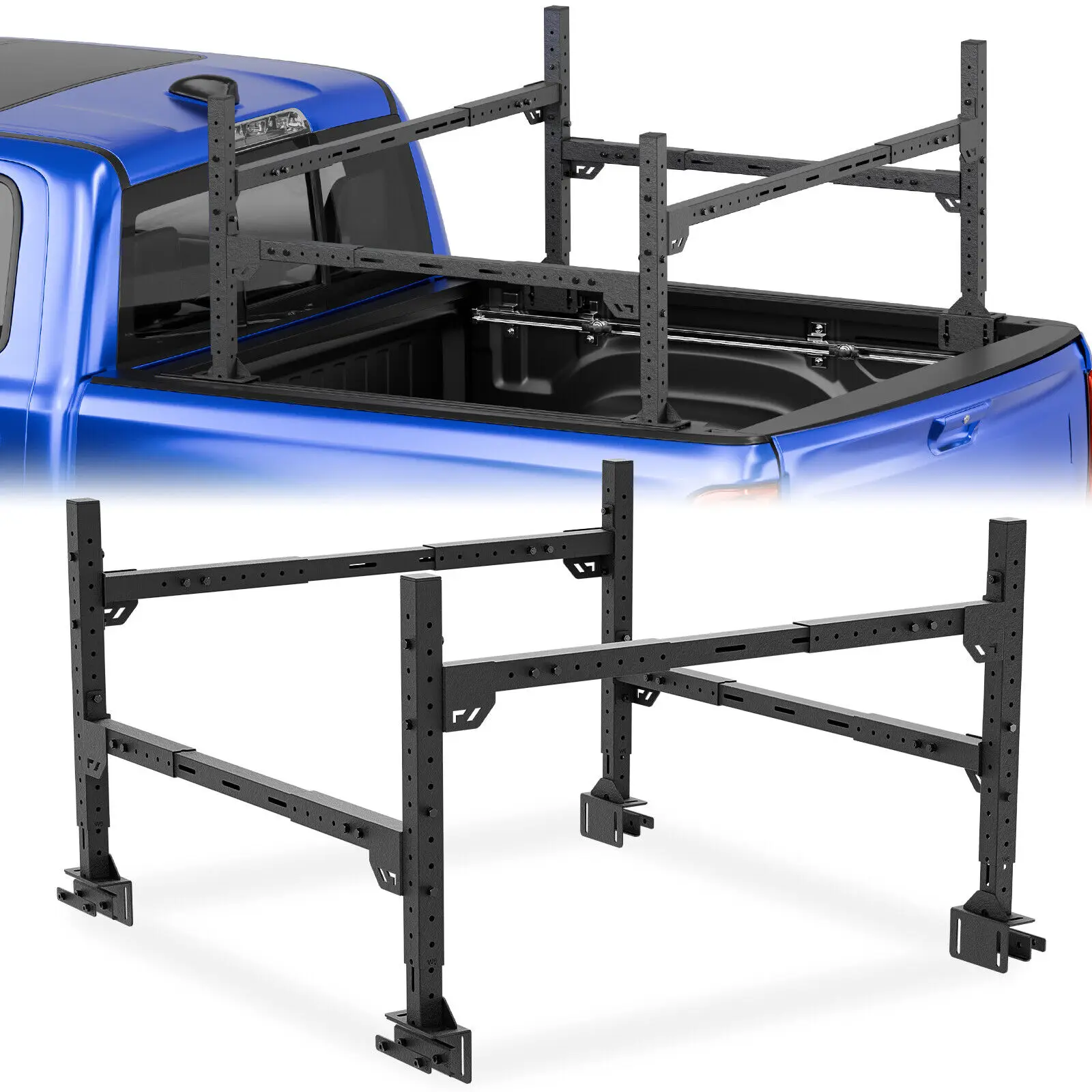 Adjustable Bed Racks Ladder Cargo Rack for Silverado/Sierra/Ram/Tacoma/Tundra/Titan/Frontier/Colorado/Canyon/JT/Ranger/Maverick
Adjustable Bed Racks Ladder Cargo Rack for Silverado/Sierra/Ram/Tacoma/Tundra/Titan/Frontier/Colorado/Canyon/JT/Ranger/Maverick