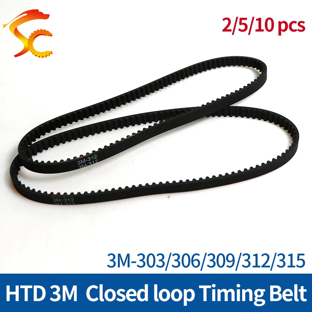 ONEFIRE Rubber 3M Timing belt 3M-303/306/309/312/315mm Width 6mm/10mm/15mm 3M Closed loop Synchronous belt
ONEFIRE Rubber 3M Timing belt 3M-303/306/309/312/315mm Width 6mm/10mm/15mm 3M Closed loop Synchronous belt