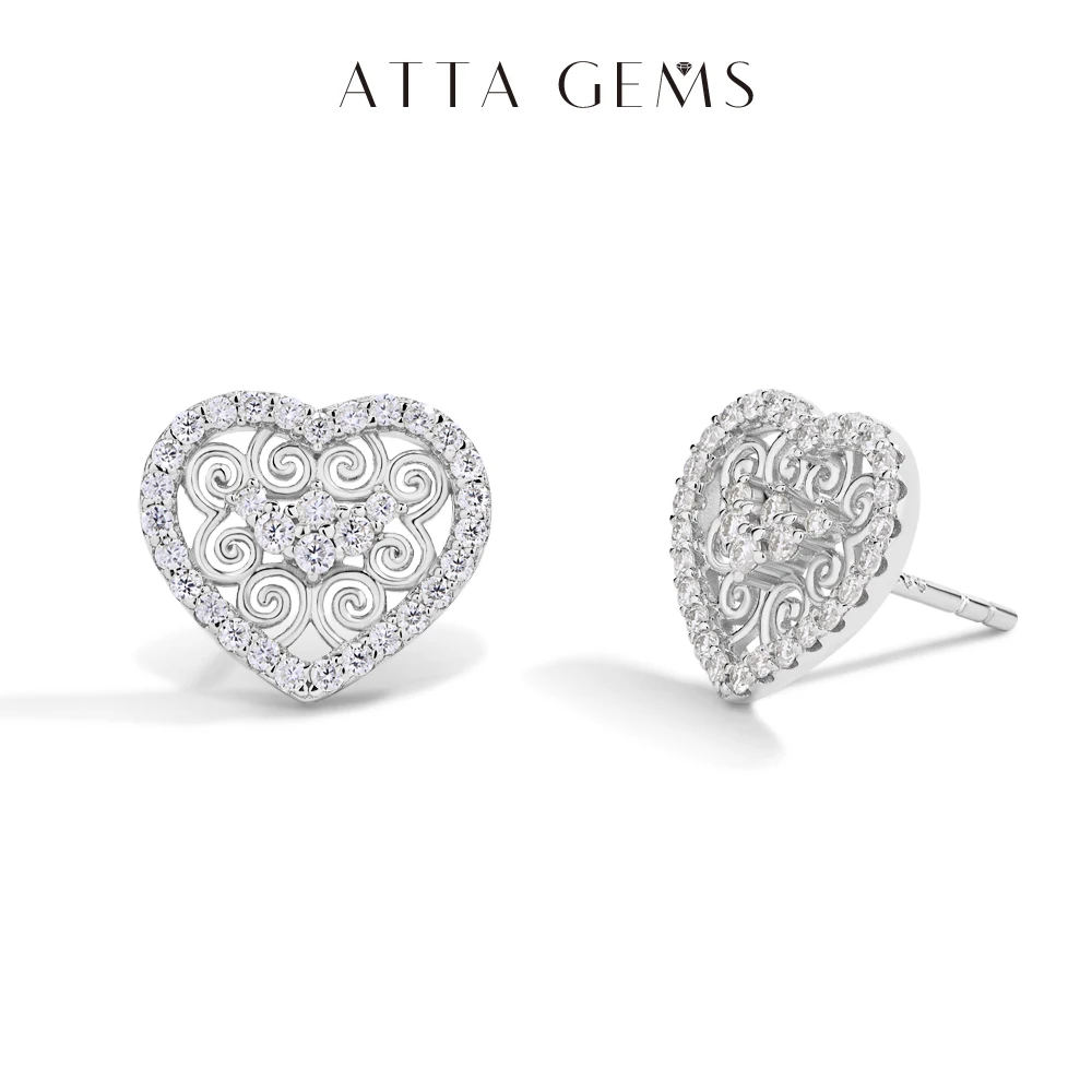 ATTAGEMS Luxury Heart Shape All Moissanite Earrings for Women D VVS1 Color s925 Sterling Silver Fine Jewelry Mother's Day Gifts
ATTAGEMS Luxury Heart Shape All Moissanite Earrings for Women D VVS1 Color s925 Sterling Silver Fine Jewelry Mother's Day Gifts