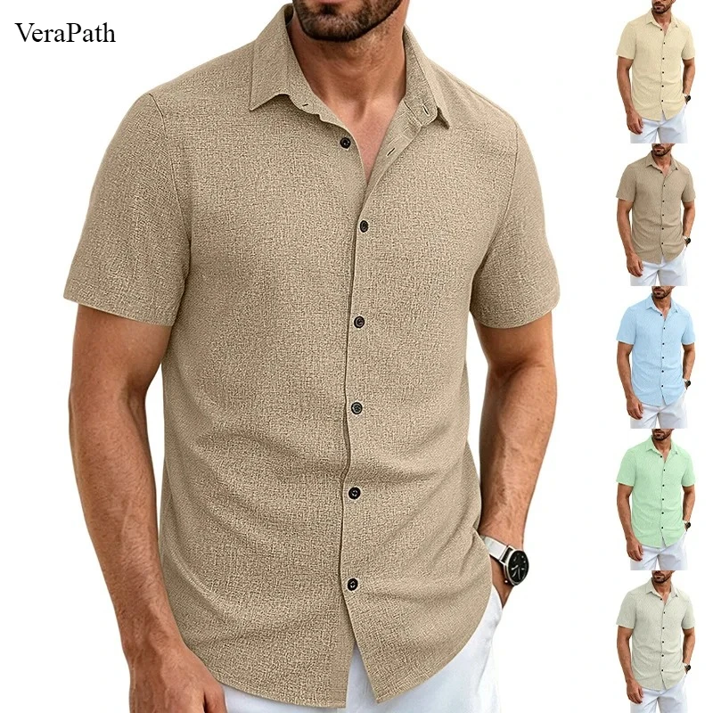 Men breathable short-sleeved summer shirt with quick-drying fabric, for business casual wear with a collar. Shirt European size
Men breathable short-sleeved summer shirt with quick-drying fabric, for business casual wear with a collar. Shirt European size