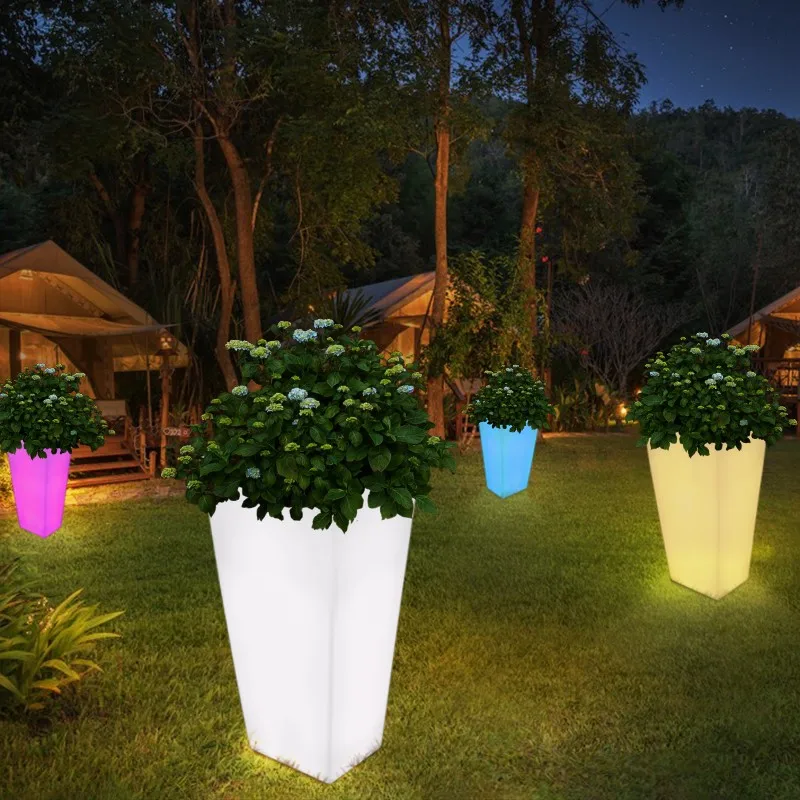 Luminous square flower pot scenic hot spring outdoor layout courtyard garden landscaping flower ware community greening landscap
Luminous square flower pot scenic hot spring outdoor layout courtyard garden landscaping flower ware community greening landscap