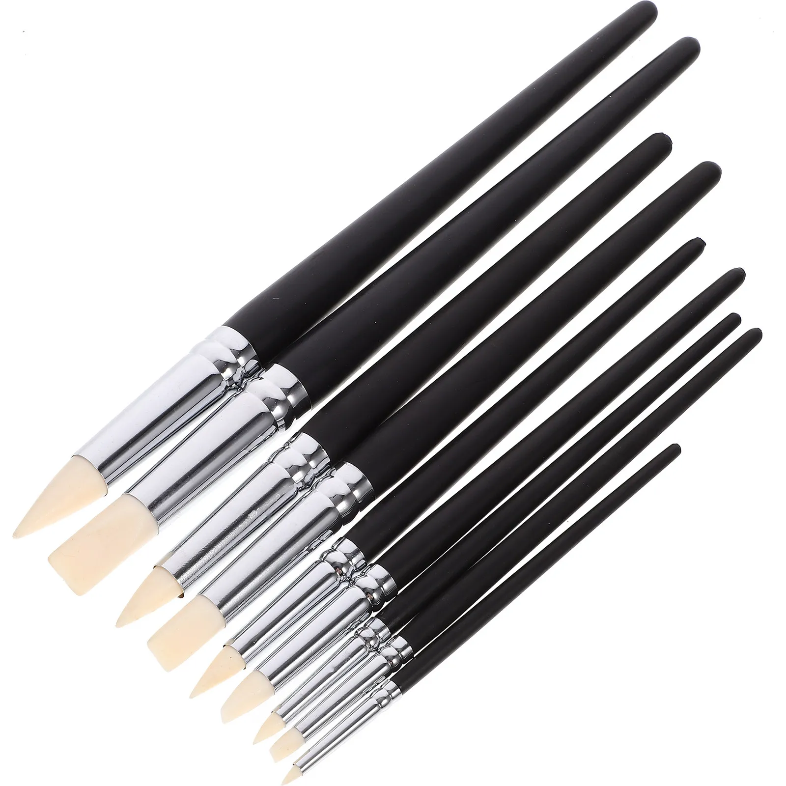 9Pcs Black Clay Color Shaper Tool Set Plastic Handle Rubber Tip for Removing Fingerprints Sculpting Carving Modeling Painting
9Pcs Black Clay Color Shaper Tool Set Plastic Handle Rubber Tip for Removing Fingerprints Sculpting Carving Modeling Painting