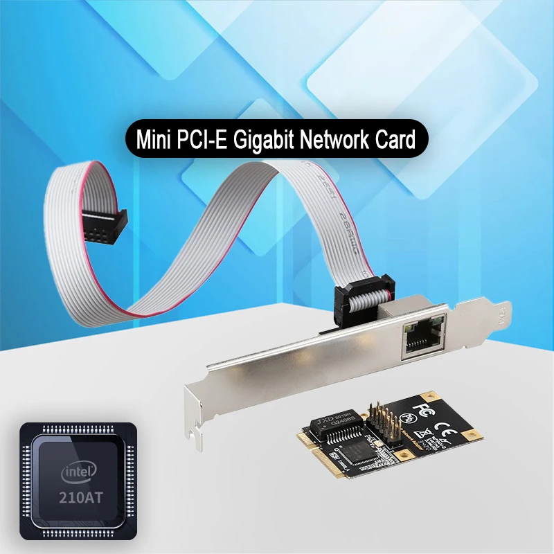 Mini PCI Express Wired LAN Gigabit Network Card Network Adapter Gigabit Ethernet PCI E RJ45 10/100/1000M for intel I210 LAN Card
Mini PCI Express Wired LAN Gigabit Network Card Network Adapter Gigabit Ethernet PCI E RJ45 10/100/1000M for intel I210 LAN Card