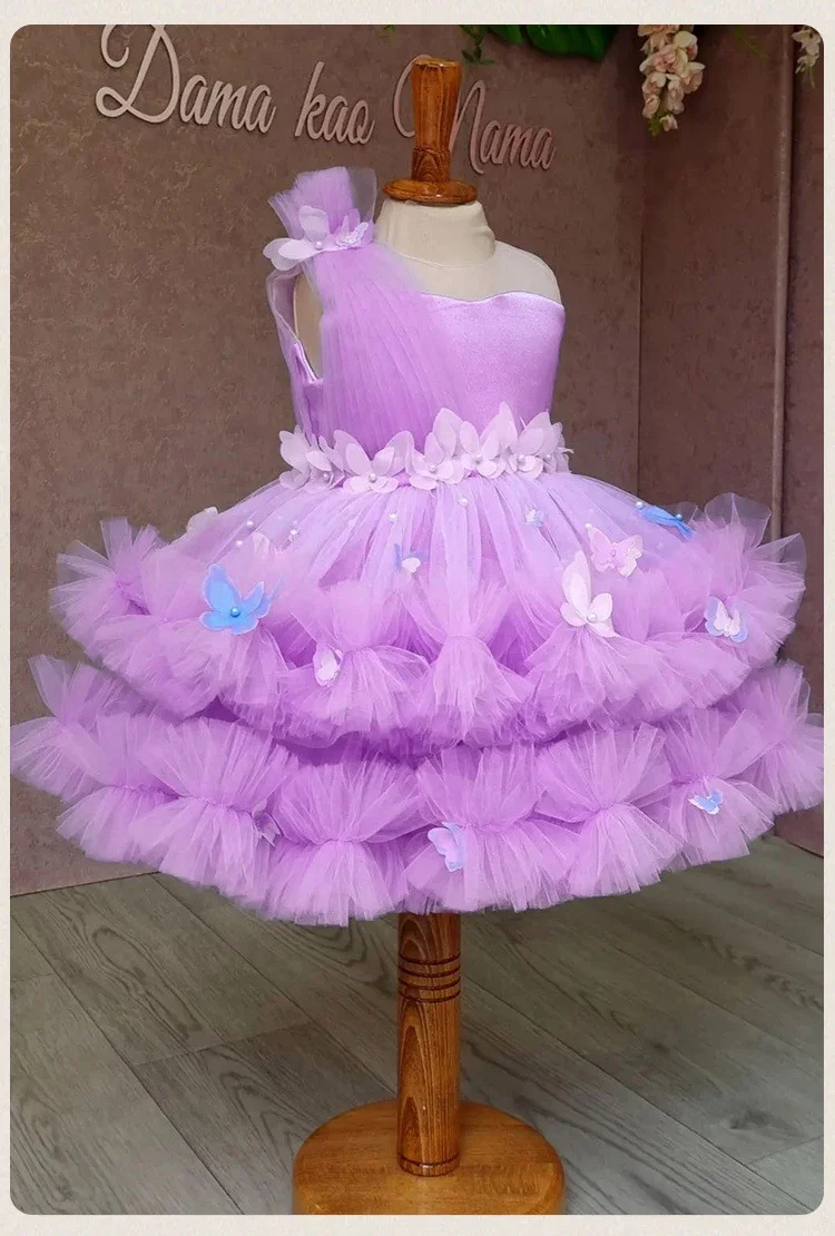 Custom Made Flower Girl Dress for Wedding Butterfly Applique Tulle Puffy with Bow Kids Birthday First Communion Princess Gowns
Custom Made Flower Girl Dress for Wedding Butterfly Applique Tulle Puffy with Bow Kids Birthday First Communion Princess Gowns