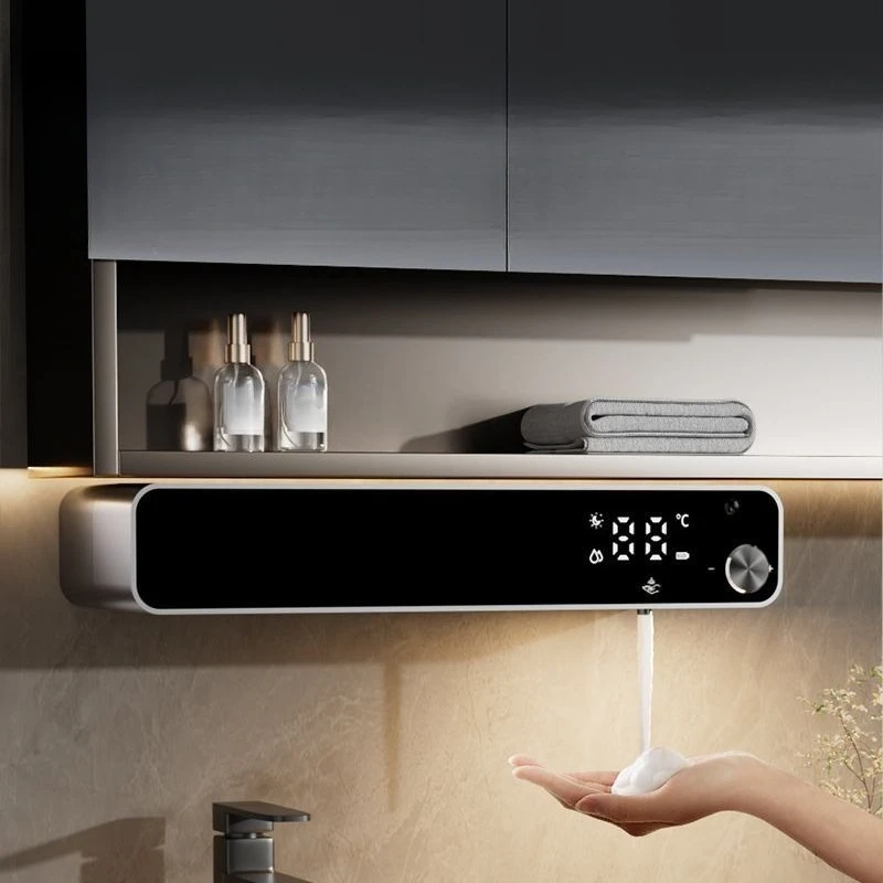 Automatic induction hand sanitizer machine Household mirror cabinet lower wall hanging intelligent electric soap dispenser
Automatic induction hand sanitizer machine Household mirror cabinet lower wall hanging intelligent electric soap dispenser