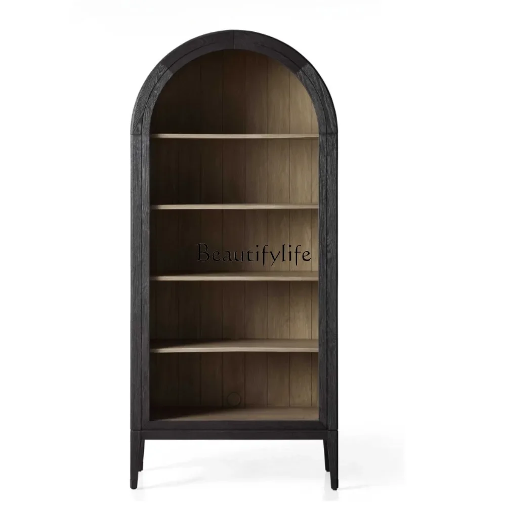 FG40American Light Luxury Solid Wood Bookcase Modern Minimalist Open French Retro Arch Storage
FG40American Light Luxury Solid Wood Bookcase Modern Minimalist Open French Retro Arch Storage