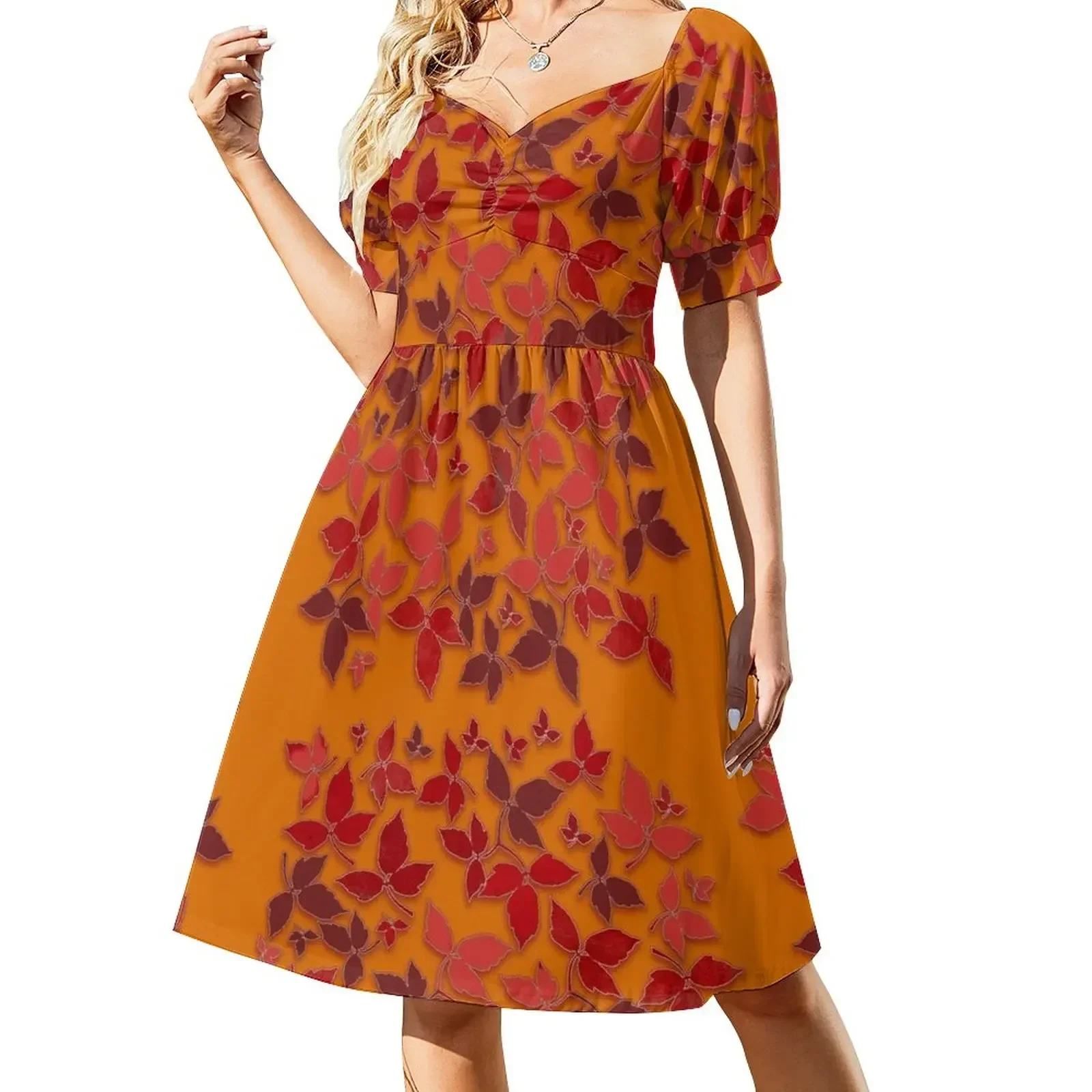 Autumn in La Verne Short-Sleeved Dress Women dresses summer evening dresses ladies Dress
Autumn in La Verne Short-Sleeved Dress Women dresses summer evening dresses ladies Dress
