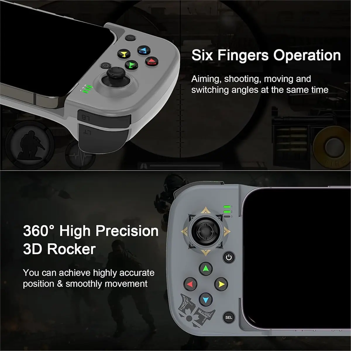 *ABAB D3 Retractable Gamepad 3D Joystick Bluetooth Mobile Phone Gamepad Cell Phone Gamepad for IOS/Android
*ABAB D3 Retractable Gamepad 3D Joystick Bluetooth Mobile Phone Gamepad Cell Phone Gamepad for IOS/Android