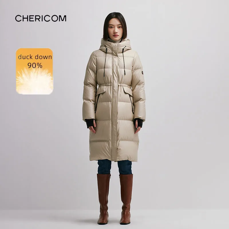 Chericom женский длинный пуховик с капюшоном, утепленное зимнее теплое пальто с резьбовыми манжетами, теплые пуховики, длинные пуховики Y298093Y
Chericom женский длинный пуховик с капюшоном, утепленное зимнее теплое пальто с резьбовыми манжетами, теплые пуховики, длинные пуховики Y298093Y