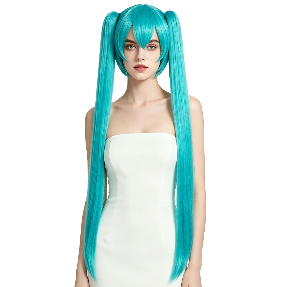 Miku Cosplay Wig Detachable Ponytails 120cm Long Straight Lake Blue Heat Resistant Synthetic Wig For Halloween Comic Con Party
Miku Cosplay Wig Detachable Ponytails 120cm Long Straight Lake Blue Heat Resistant Synthetic Wig For Halloween Comic Con Party