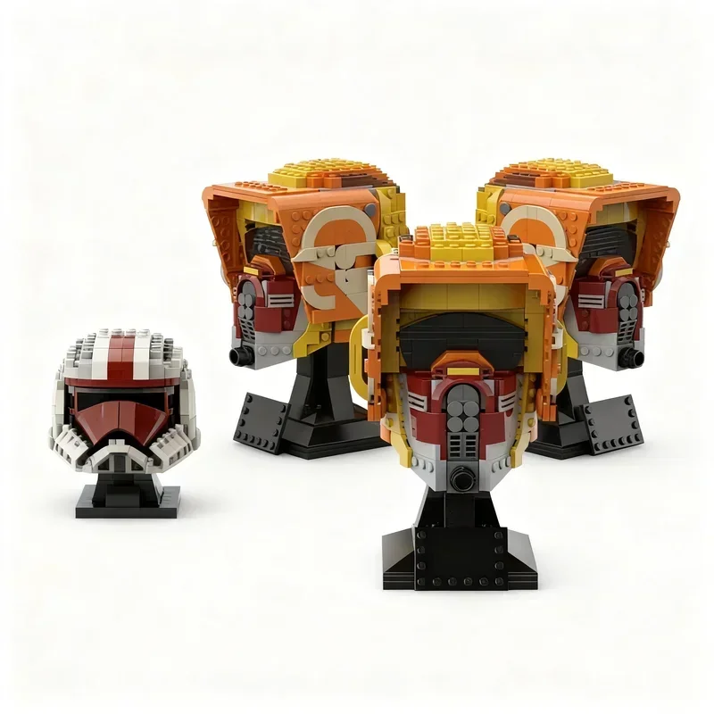 575PCS MOC Space Battle Helmet Ezra Bridger Model Building Blocks Creative Sci Fi Display Home Decor Construction Set Gift Shelf
575PCS MOC Space Battle Helmet Ezra Bridger Model Building Blocks Creative Sci Fi Display Home Decor Construction Set Gift Shelf