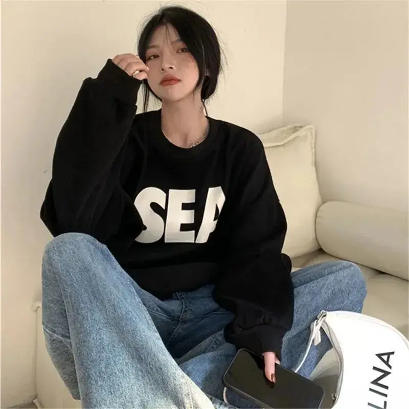 Women'S Sweatshirts Plus Size Women Young Ruffled Grey Fiber Lettered Medium-Length Contrasting Matching French Terry Jacquard
Women'S Sweatshirts Plus Size Women Young Ruffled Grey Fiber Lettered Medium-Length Contrasting Matching French Terry Jacquard