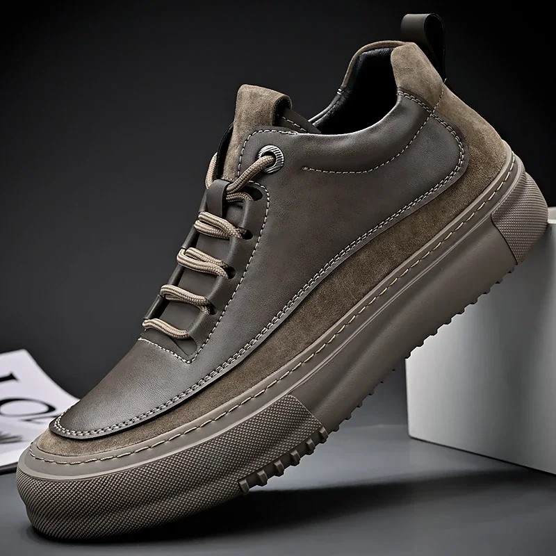 Men's Outdoor Thick Soled Leather Leisure Shoes Men's Leather Business Office Soft Soled Lace Up Camping Mountaineering Shoes
Men's Outdoor Thick Soled Leather Leisure Shoes Men's Leather Business Office Soft Soled Lace Up Camping Mountaineering Shoes