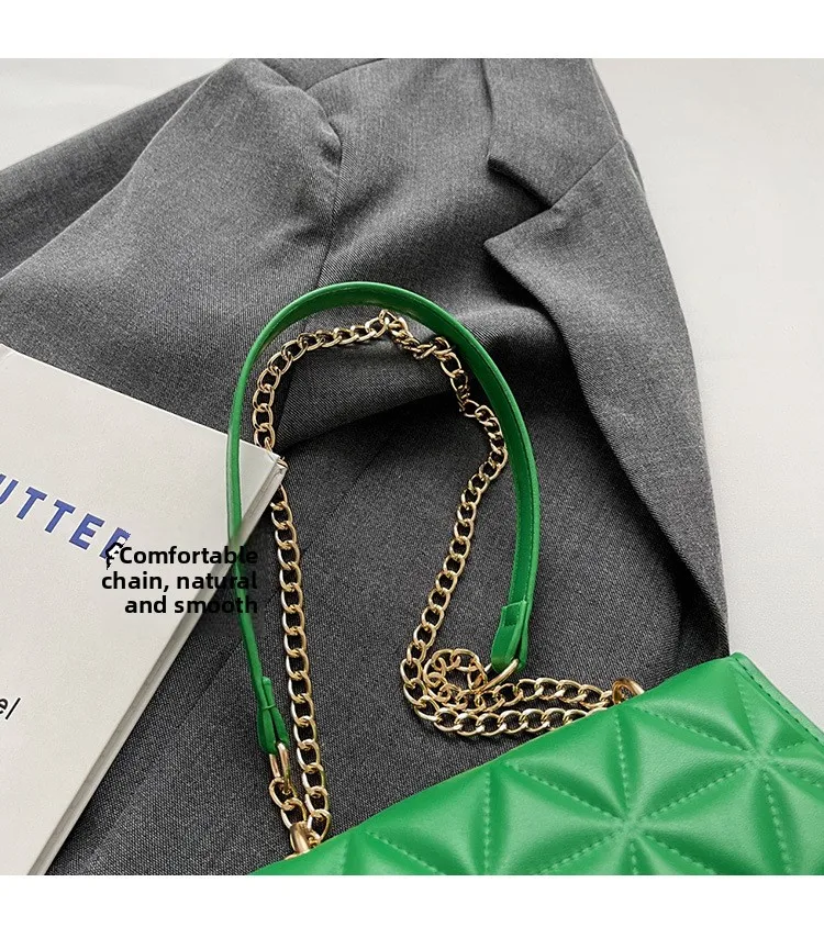 Women Quilted Chain Crossbody Bag Fashion Small Square Shoulder Purse Multi Color Casual Daily Handbag Women Quilted Chain Crossbody Bag Fashion Small Square Shoulder Purse Multi Color Casual Daily Handbag