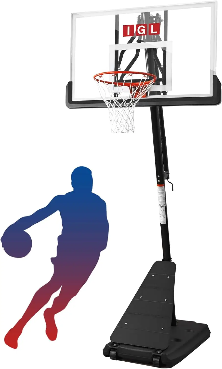 52" Shatterproof Backboard, 10FT Height Portable Basketball Hoop, Adjustable Goal System
52" Shatterproof Backboard, 10FT Height Portable Basketball Hoop, Adjustable Goal System