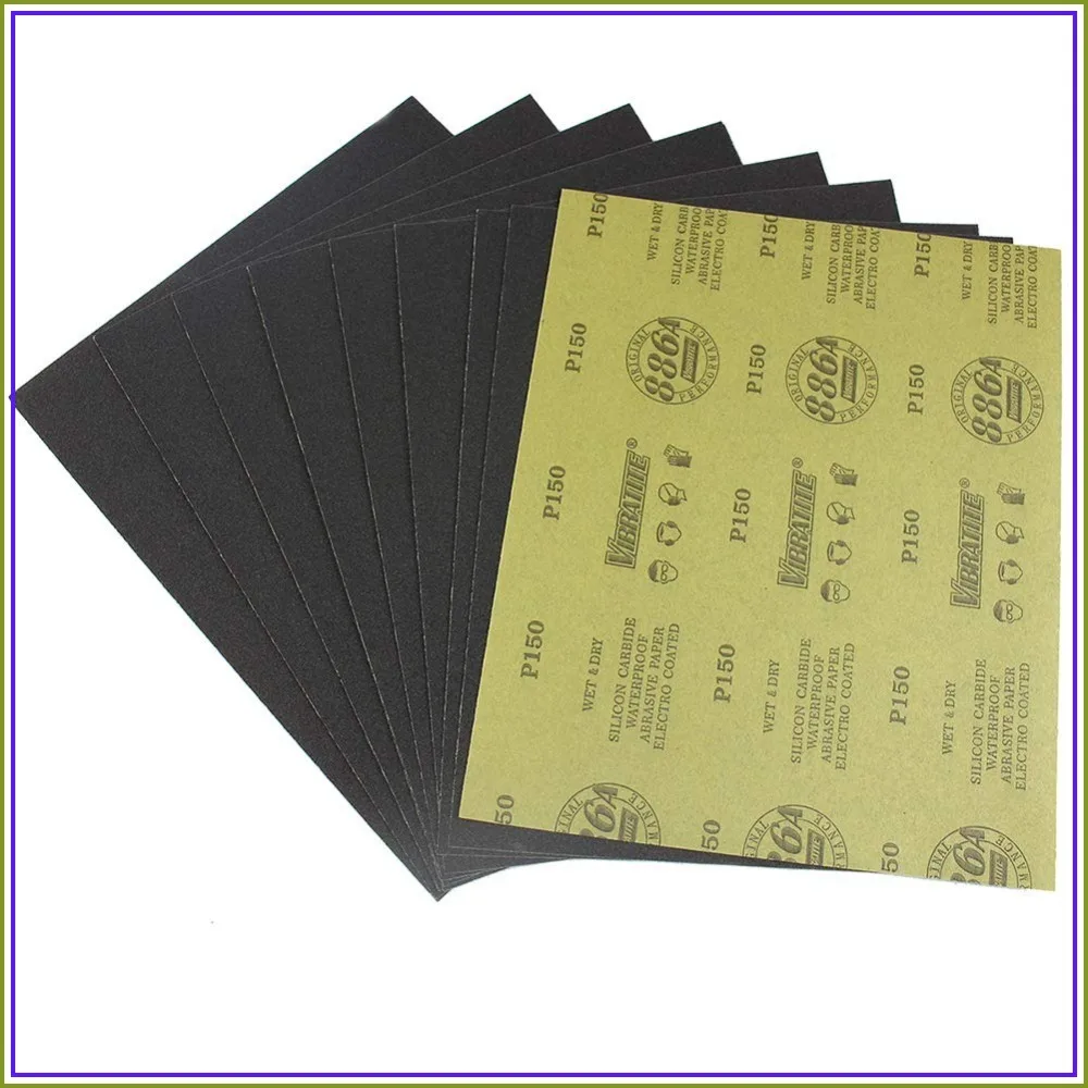 320 Grit Wet Dry Sandpaper Sheets 9x11 Inches, Silicon Carbide Abrasive for Wood, Metal, Auto Polishing & DIY, 10 Pack
320 Grit Wet Dry Sandpaper Sheets 9x11 Inches, Silicon Carbide Abrasive for Wood, Metal, Auto Polishing & DIY, 10 Pack